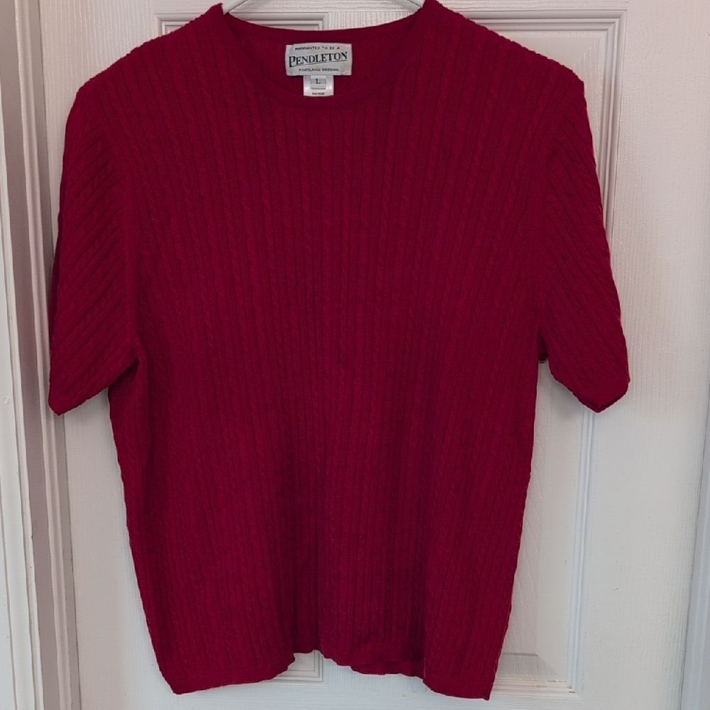 Pendleton Vibrant Red Cotton Knit